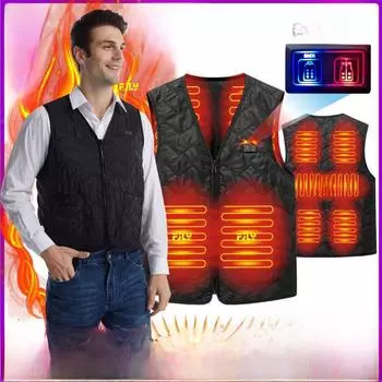 Графеновый жилет с подогревом, работающий от USB: Интеллектуальный контроль температуры для тепла power bank, M