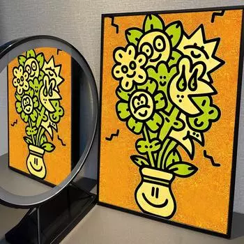 Граффити-арт Mr Doodle Wall Art Poster Prints Nordic Esthetic Picture Painting for Living Home Bar Gaming Boy Room Decoration 21cm30cm NoFrame