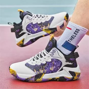 Graffiti High-cut Topanky Casual Mens Black Sneakers Beige Shoes Sports High End Novelty Style Tenys Casuals Chassure Shose 6.5