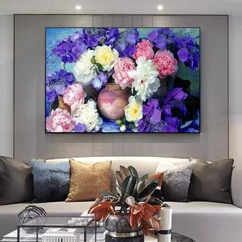 Граффити Искусство Ретро Холст Картины Настенные Украшения Натюрморт Цветы Плакаты и Печать Фотографии Стены Искусства Куадрос Домашний Декор 21x30cm No Framed