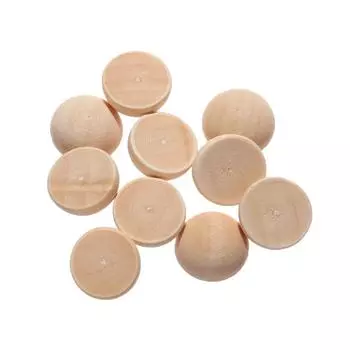 Граффити Натуральные Необработанные Половинки Деревянных Бусин Изготовление Ювелирных Изделий Полулицевые Деревянные Разделенные Круглые Шарики 12mm-10PCS