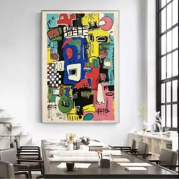 Граффити поп-арт абстрактные картины картины плакат на холсте современные настенные рисунки печать картина для гостиной украшения дома 21x30 No Frame