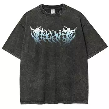 Графическая футболка Jujutsu Kaisen для мужчин и женщин, аниме, винтажная, с коротким рукавом, мужская футболка, повседневная уличная, выстиранная, топы, одежда S