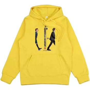 Графическая одежда 4-й сезон сериала «Академия Амбрелла» Толстовки с капюшоном Sudaderas Con Capucha Зимние флисовые свитера с капюшоном с принтом XS белый