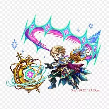 Графический дизайн Brave Frontier Art Термопереносная печать виниловые нашивки наклейки для одежды аппликации своими руками моющиеся нашивки