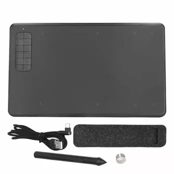 Графический планшет для рисования 12 сочетаний клавиш 8192 уровня чувствительности к нажатию Графический планшет для