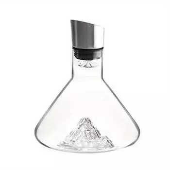 Графин для вина, 1 шт., графин для вина, 50,72 унции, креативный прозрачный дизайн айсберга, бессвинцовое хрустальное стекло, аксессуары для вина, посуда для бара, графины 1500ML