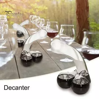 Графин для вина, 400 мл, креативная забавная форма, аэратор для вина из боросиликатного виски, аэратор для вина для дома, вечеринки, бара