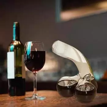 Графин для вина, 400 мл, забавная форма, аэратор для вина из боросиликатного виски, аэратор для домашнего бара