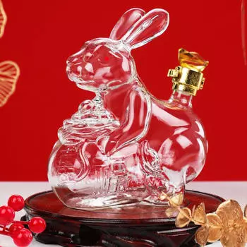 Графин для виски, многофункциональная развлекательная посуда для напитков, домашний диспенсер для напитков в форме кролика, вино