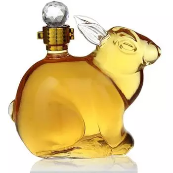 Графин для виски Rabbit, графины для вина Animal, стеклянный графин для ликера объемом 1000 мл для шотландской водки, виски, рома