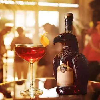 Графин для виски с гравировкой орла, стеклянный графин 850 мл, художественный графин из бессвинцового стекла для бурбона, уникальный