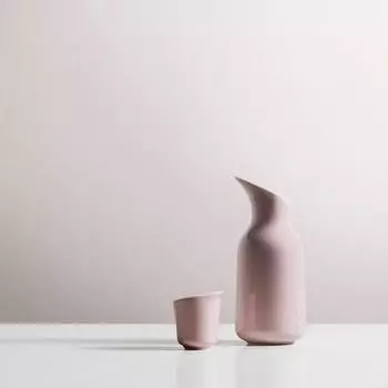 Графин Такаон [4 цвета] Керамический графин для сакэ Токури pink