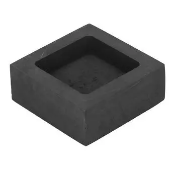 Графитовая форма для слитков Профессиональная квадратная форма для очистки графита Литейная плавильная форма для золота