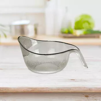 Зерномоечная машина Сито Корзина для мытья риса Кухонные принадлежности Сушилка для продуктов Нержавеющая сталь Дом для чёрный