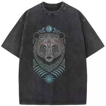 Граммы Высококачественная Стиранная Старая Футболка Новый Стиль Футболка Уличная Одежда Мужская Стиранные Футболки S