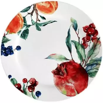 Гранат Керамическая тарелка Круглый диск Западная тарелка для стейков Завтрак Домашние тарелки Набор плоских тарелок 10 дюймов