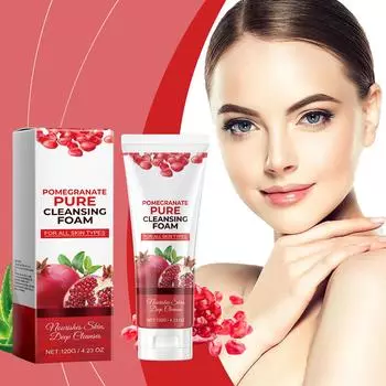 Гранатовый питательный очищающий гель для лица Deep Clean Pore Cleaner Moisturizing Nourishing Compact 120 мл