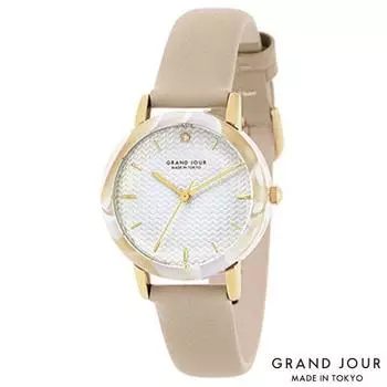 GRAND JOUR Унисекс MJGJQA06-BE (Женские часы бренда GRANDJOUR, сделанные в ТОКИО Sun Flame) часы