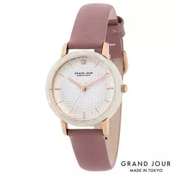 GRAND JOUR Унисекс MJGJQA06-PU (Женские часы бренда GRANDJOUR, сделанные в ТОКИО Sun Flame) часы