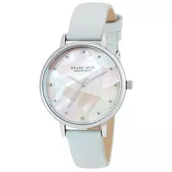 GRAND JOUR Унисекс MJGJUA03-BL (GRANDJOUR сделано в ТОКИО Sun Flame) Круглые аналоговые часы