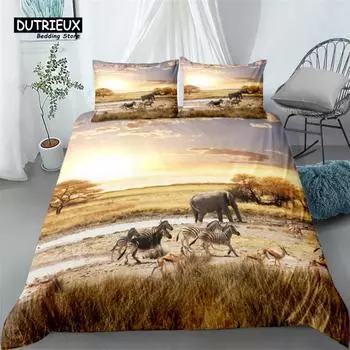 Grand Savannah Duvet Cover Set, Fashion Bedding Set, Soft Comfortable Breathable Duvet Cover, For Bedroom Guest Room Decor EU single(135x200cm)