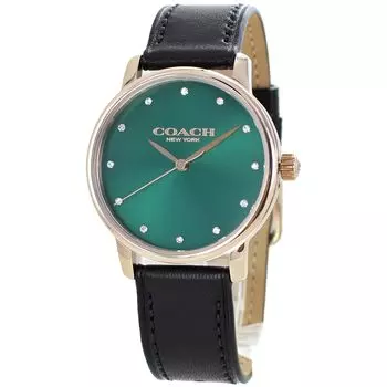 Grand Slim Leather Strap Black 14503972 [Coach] Men s Women s [Item]