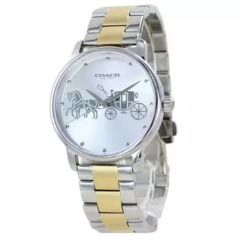 Grand Stainless Steel Gold 14503943 [Coach] Женские часы, браслет, женские часы, серебро, [Товар]