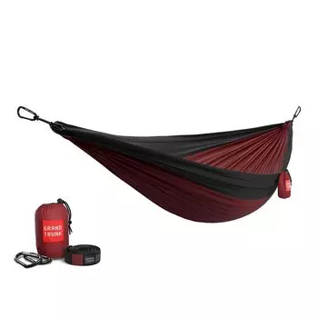 Grand Trunk Double Deluxe парашютный нейлоновый гамак подлинный японский продукт (Малиновый/угольный)
