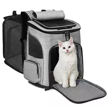 Grande Capacidade Expansvel Pet Bag, Respirvel, Porttil, Dobrvel, Co, Gato, Cachorro, Suprimentos