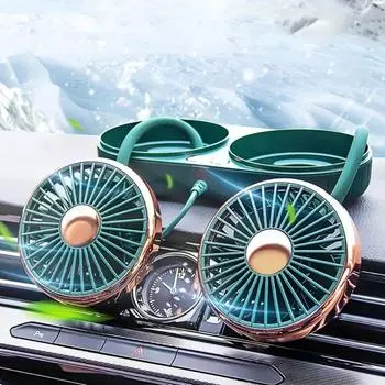 Grande ventilador do carro eltrico, resfriamento do caminho, ar condicionado, sada de ar, ventilador pequeno зелёный