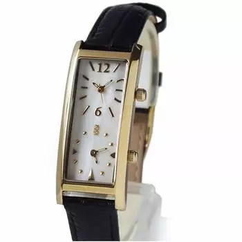 GRANDEUR Dual Time Watch Limited Ремень из коровьей кожи с тиснением под крокодила GSX048W8 Черный [GRANDEUR] Женский / Цвет