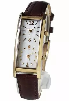 GRANDEUR Dual Time Watch Limited Ремень из коровьей кожи с тиснением под крокодила GSX048W9 Коричневый [GRANDEUR] Женский / Цвет