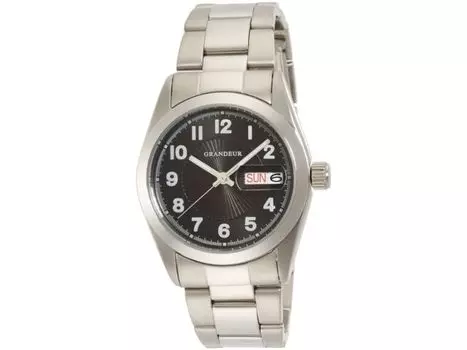 GRANDEUR Watch GSX052M3 мужские серебристый браслет из нержавеющей стали, корпус день/дата НОВЫЕ