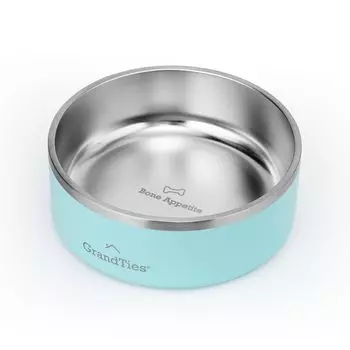 GRANDTIES Vacuum Insulated Pet Powder Feeding Bowl for Walking Bowl, 1250ml, Color Green, Dogs, Cats, Cats, Stylish, Premium, Hydration, Heat/Cold,