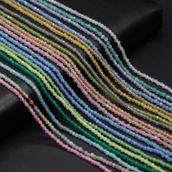 Граненые бусины из натурального камня, опаловые изолированные бусины, подвески для изготовления ювелирных изделий, ожерелье, браслет, серьги, аксессуар, размер 3 мм 3mm