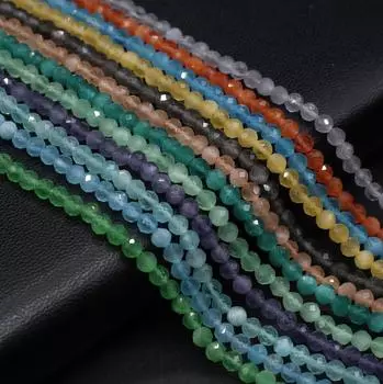 Граненые бусины из натурального камня, опаловые изолированные бусины, подвески для изготовления ювелирных изделий, ожерелье, браслет, серьги, аксессуар, размер 4 мм 4mm