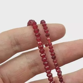 Граненые бусины-разделители из халцедона: Розово-красный, желто-зеленый, белый для самодельных украшений - идеально подходит для хрустальных ожерелий, браслетов, сережек spacer, 3*4mm