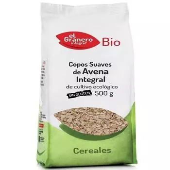 Granero Copos Suaves De Avena Integral Sin Gluten Bio 500