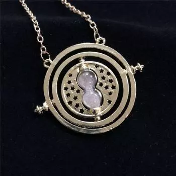 Granger 1pc Hermione Rotating Spins Hourglass Harry Potter Time Necklace Turner