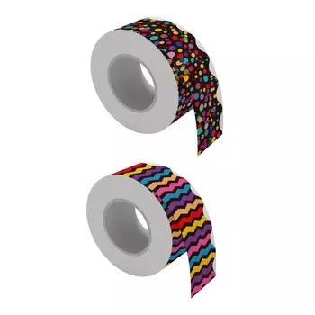 Граница доски объявлений Стильные яркие цветные наклейки с креативными узорами для офисной доски, стены, дома, школы