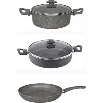 Гранитная кастрюля Mehtap Набор сковород и картофеля 24 см