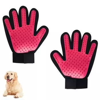 Granmagazz Pet Brush Две щетки для домашних животных Кошка Собака Расчесывание 1 Уход за шерстью Короткие Средние Длинные Универсальные перчатки, Руки, Перчатки, Щетка, Пара, Удаление,