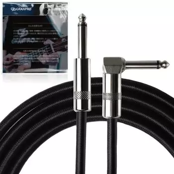 GRANPRO Guitar Shield гитарный кабель экранированный кабель 3 м Тип штекера база прочный нейлон, который трудно SL [сильно ломается]