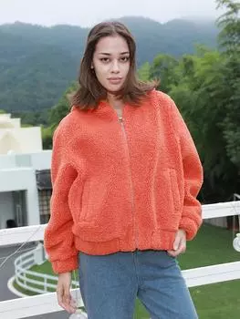 Гранулированный бархат весна-осень женская модная куртка однотонная куртка S танжело