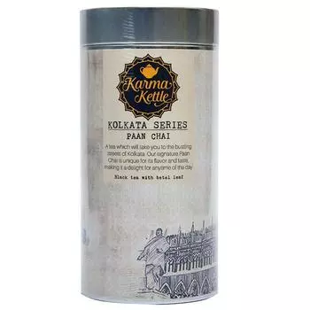 Гранулированный черный чай Масала с Бетелем и Розой (75 г), Paan Chai, Karma Kettle