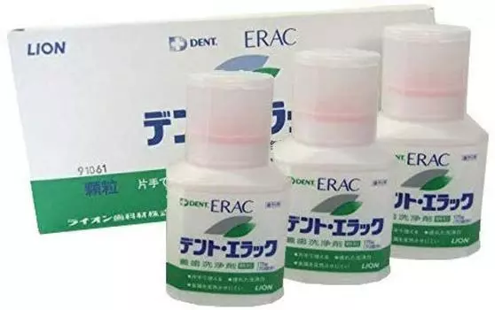 Гранулы для чистки зубных протезов Lion Elac, набор из 3 шт.