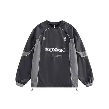 Гранж Винтаж Лоскутные Толстовки Женские Американские Ретро Универсальные Уличные Пуловеры С Буквами Свободные Весна M зелёный