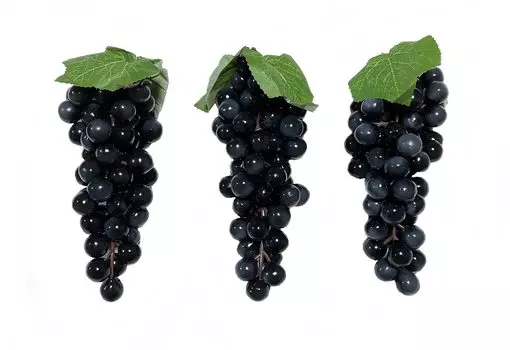 Grape Sample Realistic Food Sample Fruit Display Decoration Set of 3 /V517N (Black)