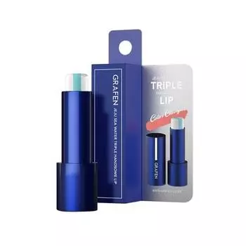 Graphen Jeju Seawater Triple Handsome Lip Balm 3,9г, популярная корейская мужская косметика